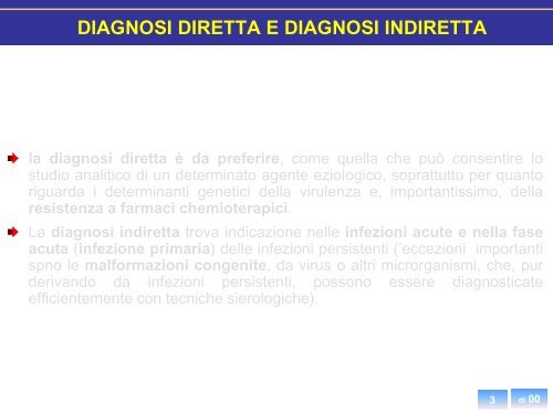 Diagnosi diretta - Sezione di Microbiologia