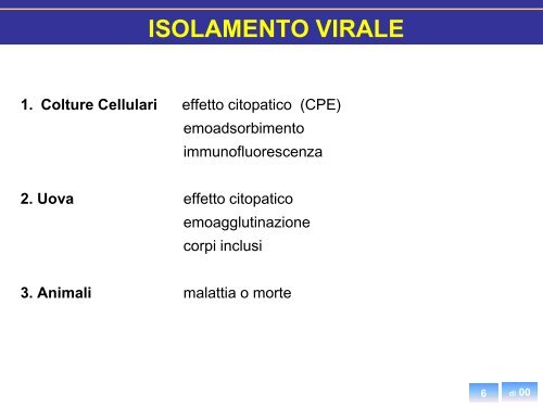 Diagnosi diretta - Sezione di Microbiologia