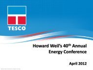 Howard Weil Conference - TESCO Corporation