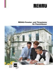 REHAU-Fenster- und Türsysteme für Passivhäuser