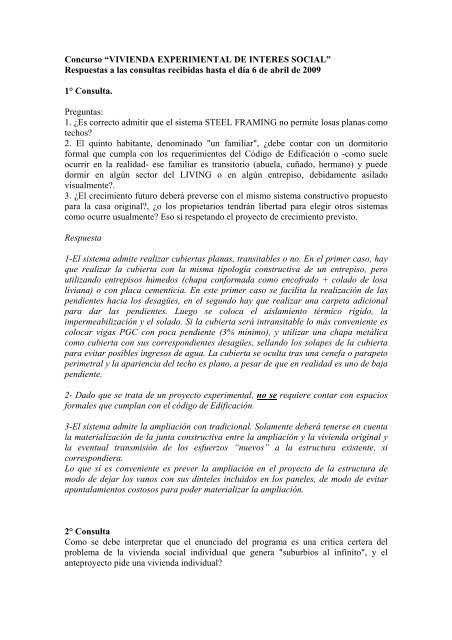 Consultas desde 1 hasta 41 - Sociedad Central de Arquitectos