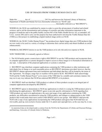 NLM Single License agreement - National Technical Information ...