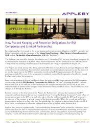 New Record Keeping and Retention Obligations for BVI ... - Appleby