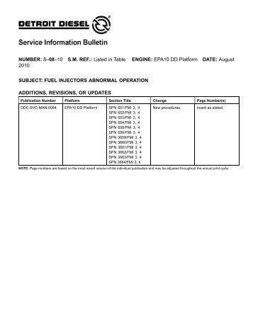 NUMBER: 8Ã¢Â€Â“08Ã¢Â€Â“10 S.M. REF.: Listed in Table ENGINE ... - ddcsn