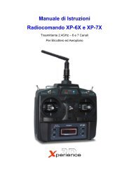 Manuale di Istruzioni Radiocomando XP-6X e XP-7X - BaroneRosso.it