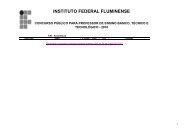 Resultado DOCENTE FINAL - publicado - Instituto Federal Fluminense