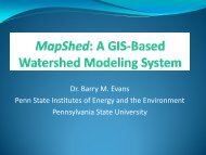 A GIS Based Watershed Modeling System