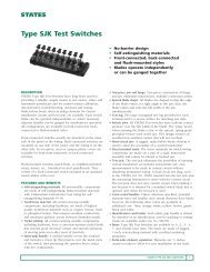 Type SJK Test Switches - States