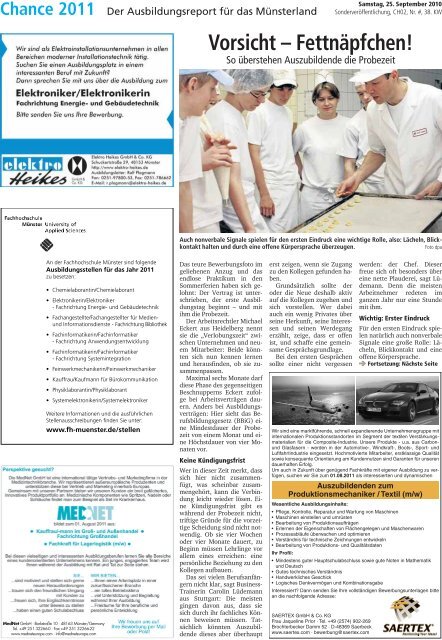 Chance 2011 - Münstersche Zeitung