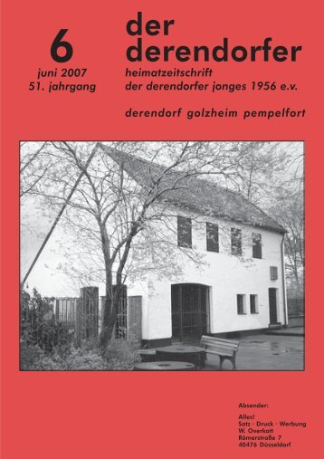 der derendorfer - heimatverein derendorfer jonges 1956 eV