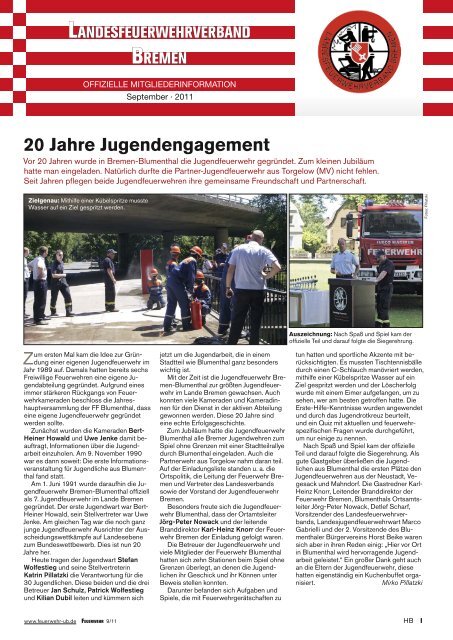 20 Jahre Jugendengagement - Feuerwehr