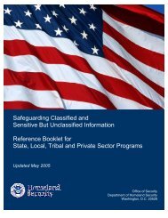 Safeguarding Classified and Sensitive But Unclassified Information ...