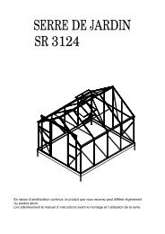 SERRE DE JARDIN SR 3124 - Loisir-jardin