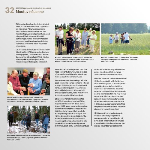 PÃµllumajandus, maaelu, kalandus 2010 - PÃµllumajandusministeerium