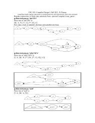 Code and diagram handouts - Faculty Home Pages