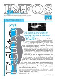 SNAPS Infos 63 - Syndicat national des activitÃ©s physiques et ...