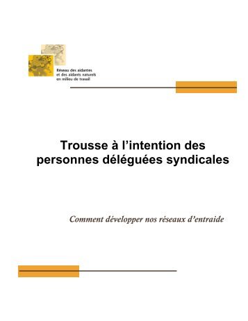 Document de travail - Syndicat de Champlain