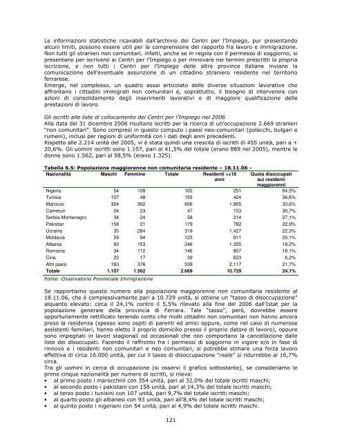 Profilo di comunitÃ  - Azienda USL di Ferrara