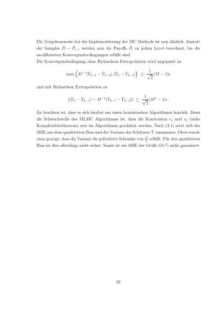 Multilevel Monte-Carlo Simulationsverfahren mit ... - G-CSC Home