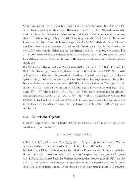 Multilevel Monte-Carlo Simulationsverfahren mit ... - G-CSC Home