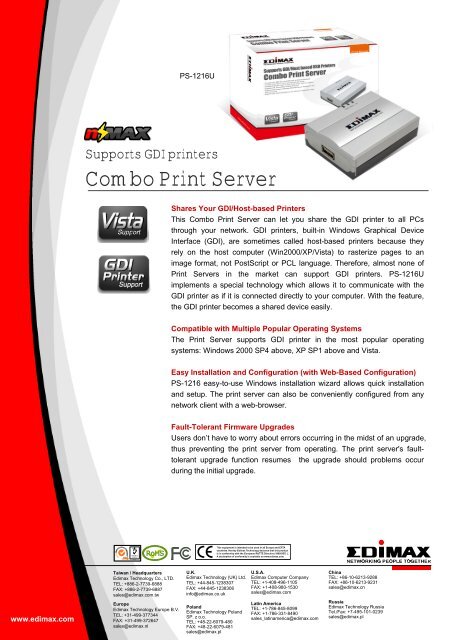 edimax print server