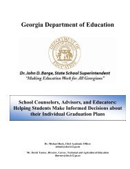Individual Graduation Plan Activities and Advisement - Georgia ...