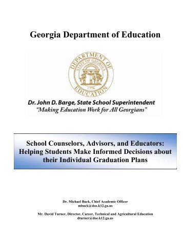 Individual Graduation Plan Activities and Advisement - Georgia ...