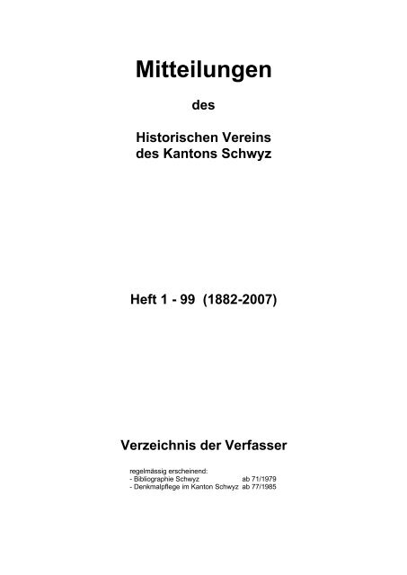 Autorinnen und Autoren - beim Historischen Verein des Kantons ...