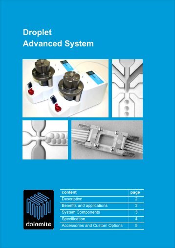 Droplet Advanced System - Dolomite Microfluidics