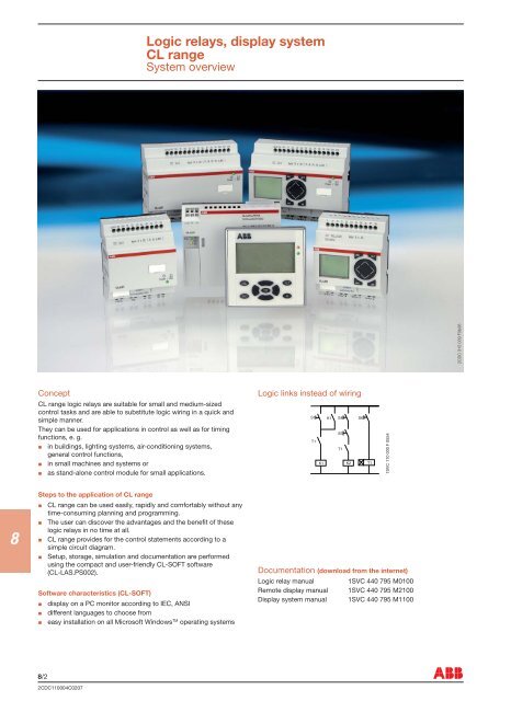 Logic Relays and Display System CL Range