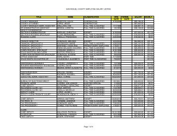 san miguel county employee salary listing - Rio Grande Foundation