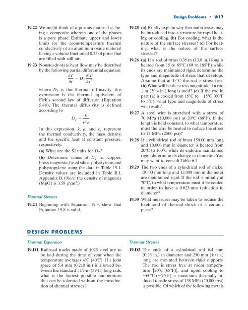 Chapter 19 Thermal Properties