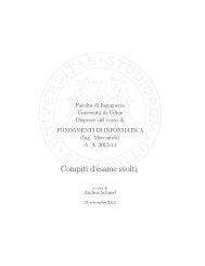 Dispensa con compiti d'esame svolti (in formato PDF ... - diegm