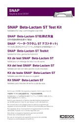 SNAP Beta-Lactam ST Insérer - Idexx