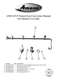 2008 Amana AM33 Natural Gas Conversion Kit Manual - Sure Heat ...