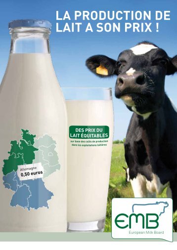 Brochure sur les coÃ»ts de production - European Milk Board