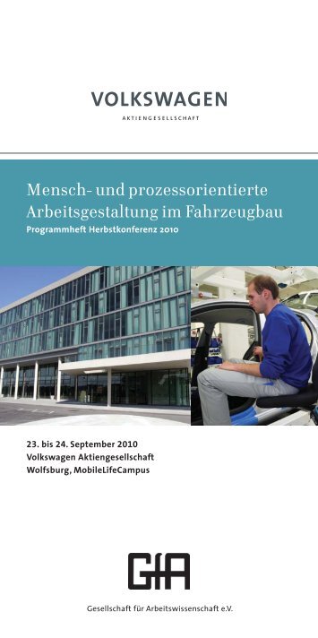 Mensch- und prozessorientierte Arbeitsgestaltung im Fahrzeugbau