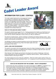 BCU Cadet Leader Registration Form - Canoe England