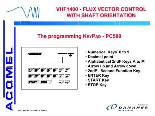 vhf1400 - flux vector control with shaft orientation - BIBUS SK, sro