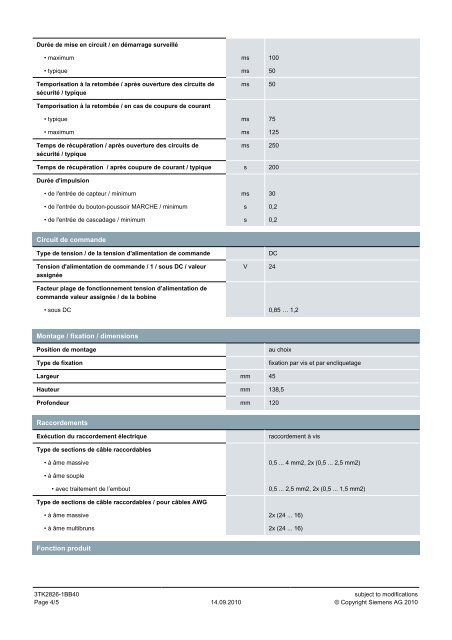 Product data sheet 3TK2826-1BB40 - TracePartsOnline.net