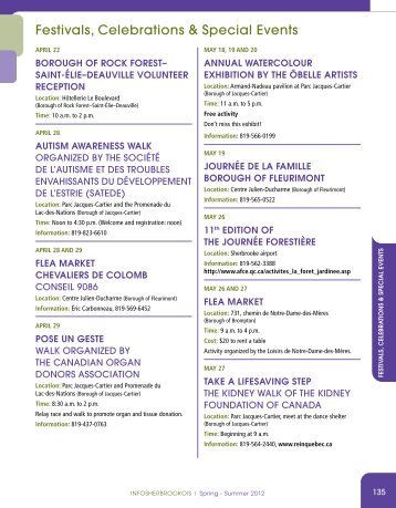 Festivals, Celebrations & Special Events - Ville de Sherbrooke