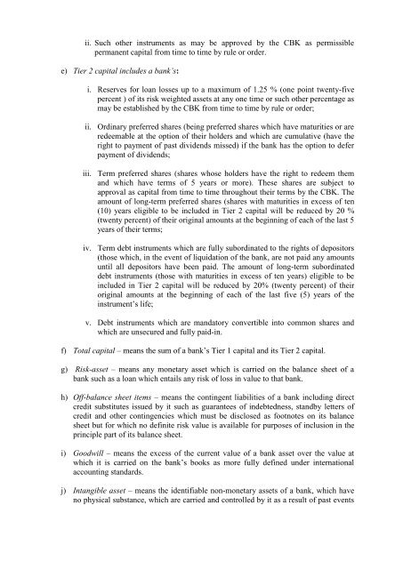 Regulation on Bank Capital Adequacy