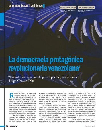 La democracia protagÃ³nica revolucionaria - Revista Perspectiva
