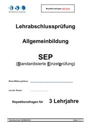 LehrabschlussprÃ¼fung Allgemeinbildung - Berufsschule Lenzburg