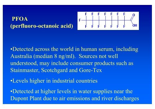 Studying the effects of PFOA contamination on the health of the ...