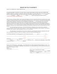 Right-of-Way Easement Form - Clearwater Power Company