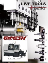 Ganesh Swiss Live Tools - Koma Precision, Inc.