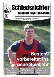 Bestens vorbereitet ins neue Spieljahr - Schiedsrichter Havelland ...