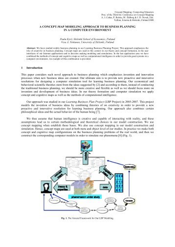 A CONCEPT-MAP MODELING APPROACH TO BUSINESS ... - CMC