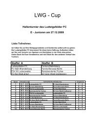 LWG-Cup der E - Junioren - Ludwigsfelder FC